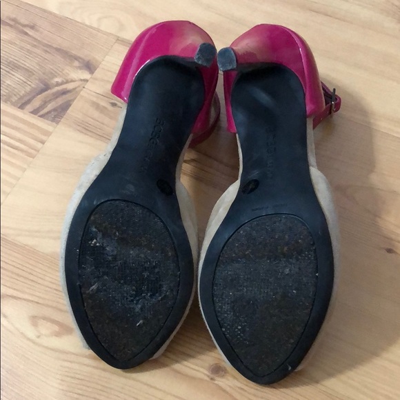 BCBGenerations peep toe shoes size 7 pink/Beige - Picture 5 of 5